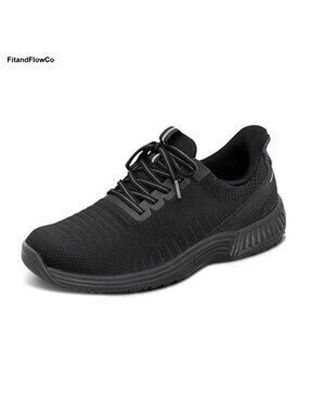 Orthopedic Hands-Free Slip-On Sneakers Water-Repellent Stretch Upper